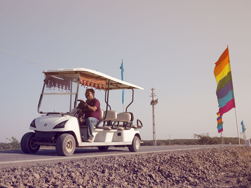 Rann Utsav Golf cart